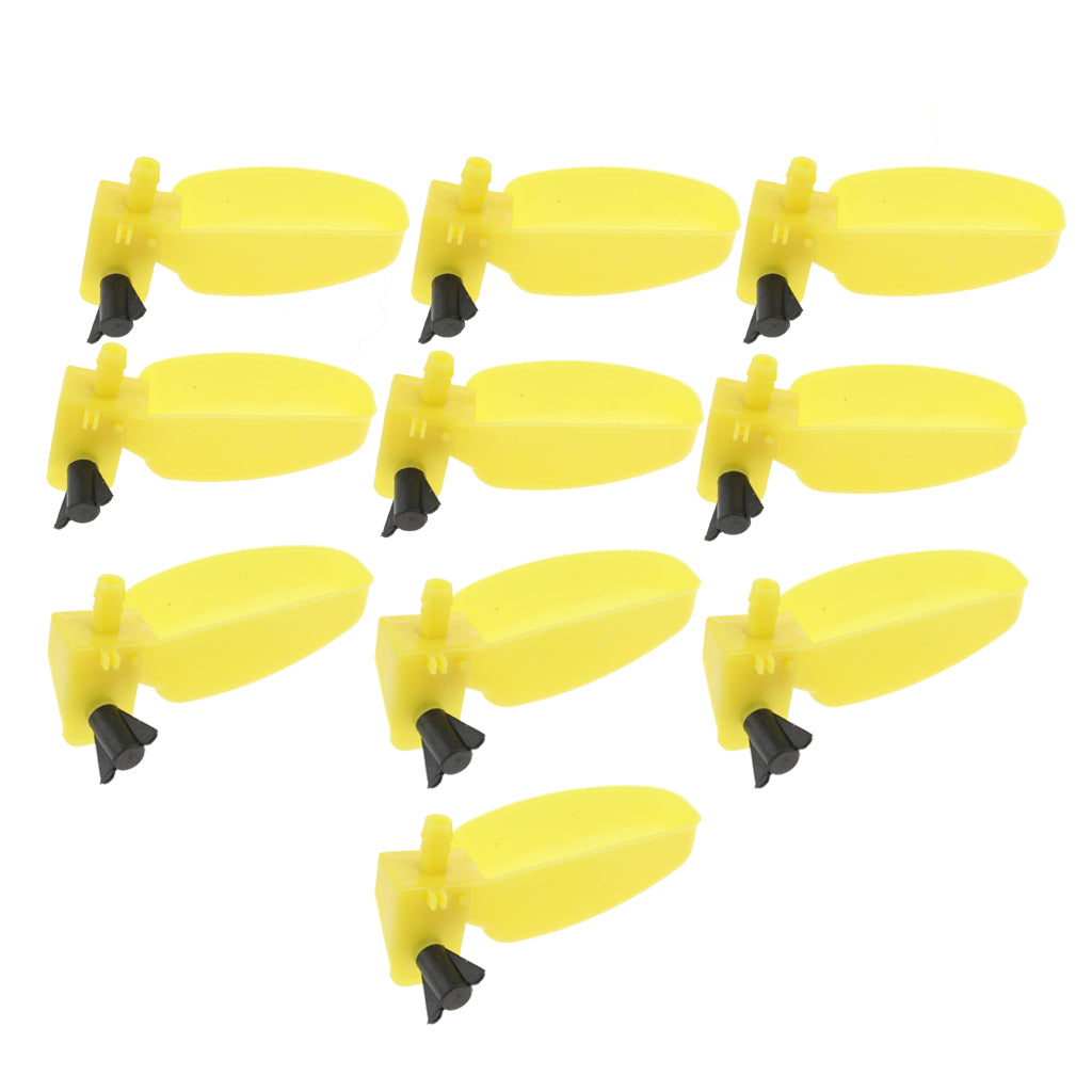 10 Pack of Pigeon Waterer Drinking Cup Bird Watering System Semicircle Left