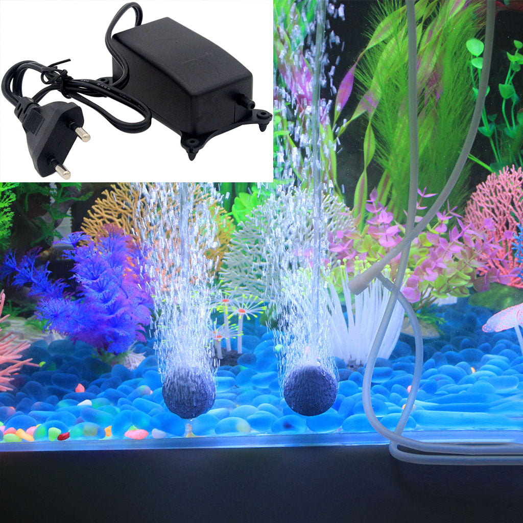 Aquarium Air Pump Fish Tank Air Diffuser Tubing Hydroponics Bubbler Aerator