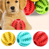 7cm Rubber Ball Chew Treat Cleaning Pet Dog Training Teeth Toy Red