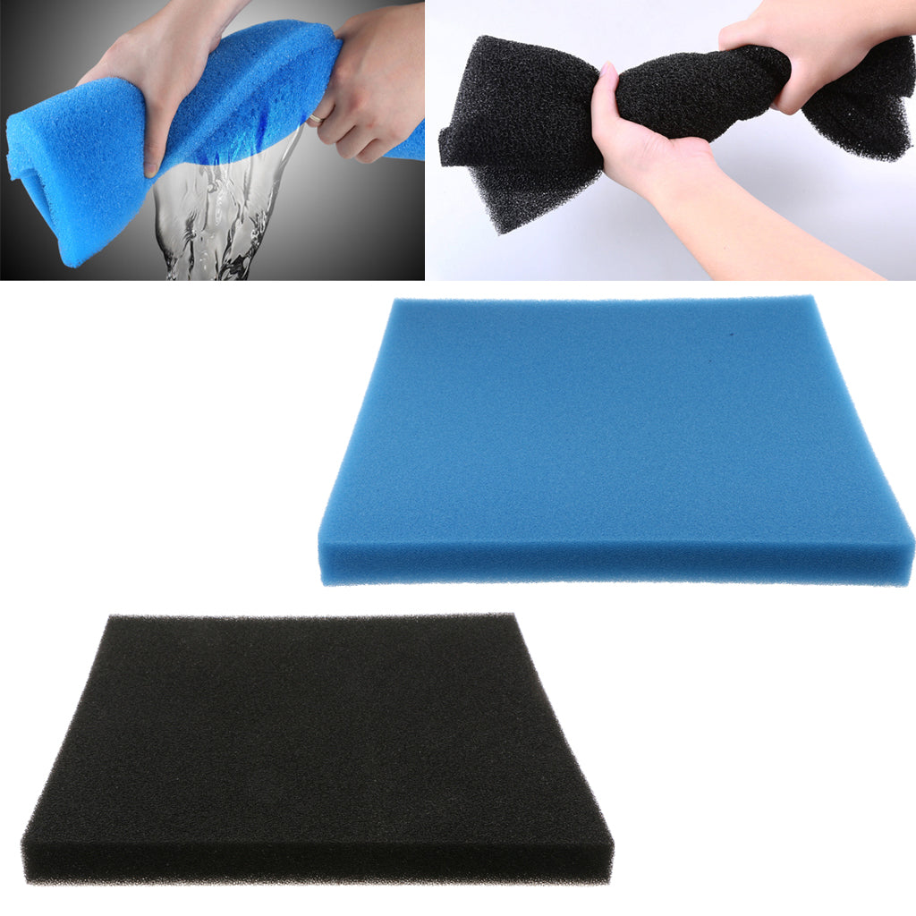 Fish Tank Aquarium Bio Filter Foam Pond Filtration Sponge Pad 4cm Black