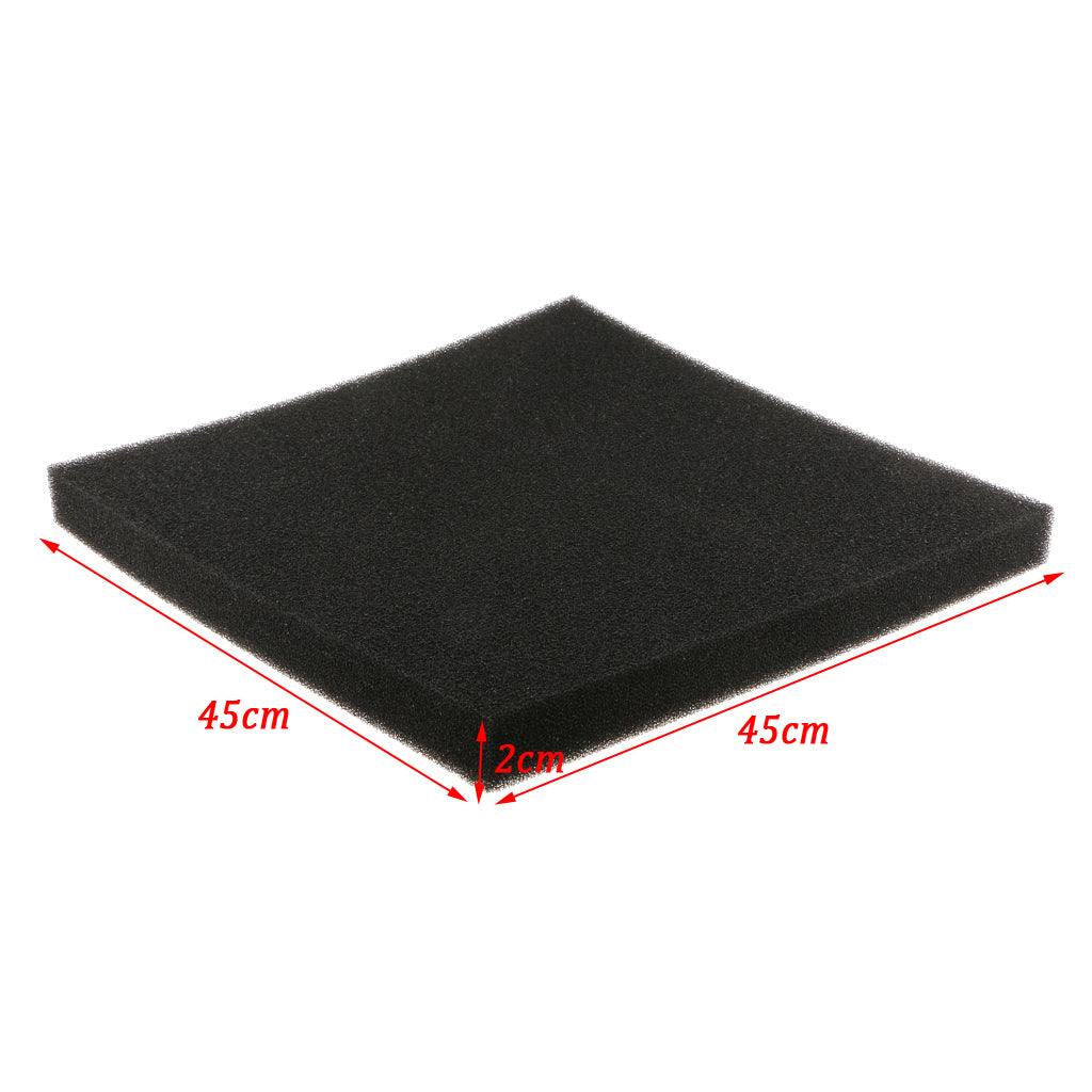 Fish Tank Aquarium Bio Filter Foam Pond Filtration Sponge Pad 4cm Black