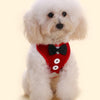 Adjustable Dog Harness Traction Rope Dog Vest Clothes Red