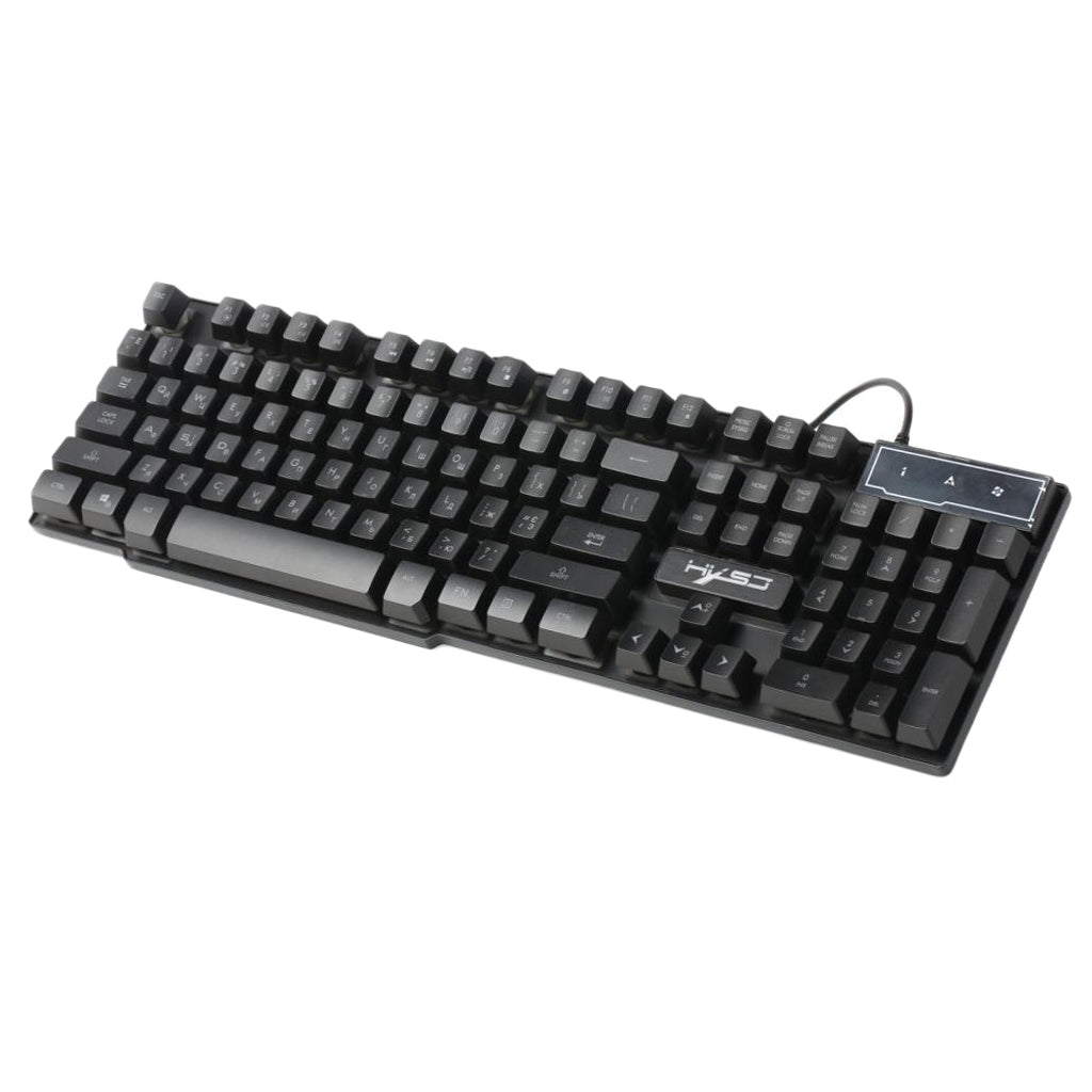 Russian/English Gaming Keyboard LED Backlit Keyboard with Floating Keycaps