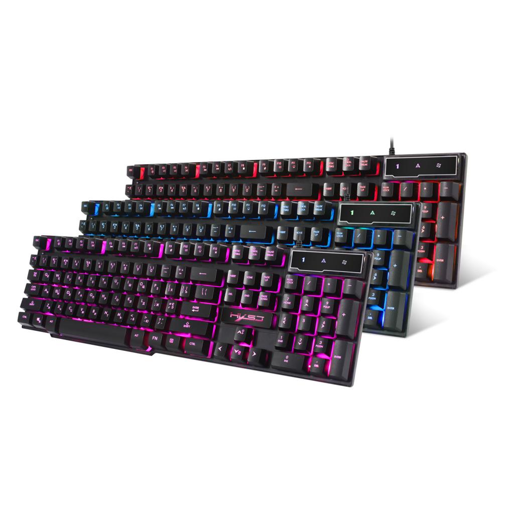 Russian/English Gaming Keyboard LED Backlit Keyboard with Floating Keycaps