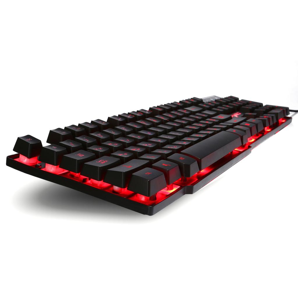 Russian/English Gaming Keyboard LED Backlit Keyboard with Floating Keycaps