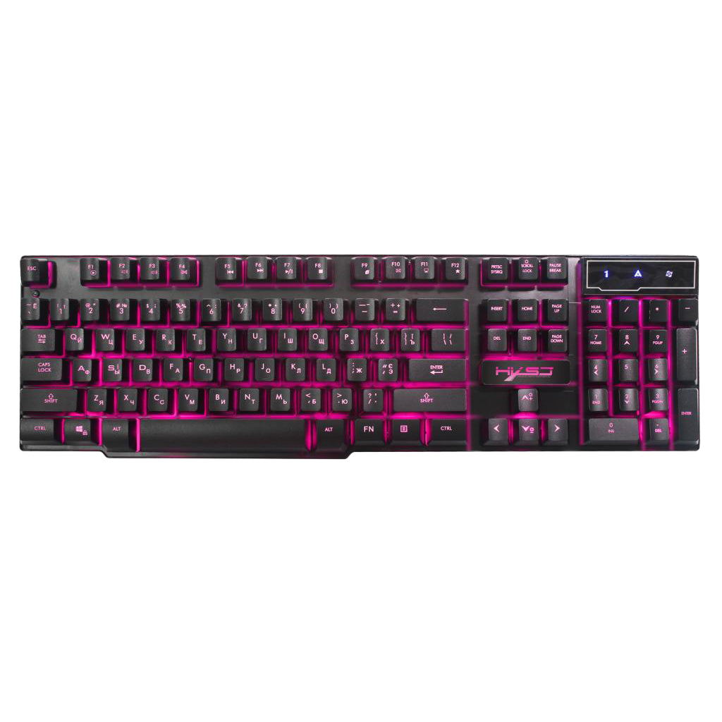 Russian/English Gaming Keyboard LED Backlit Keyboard with Floating Keycaps