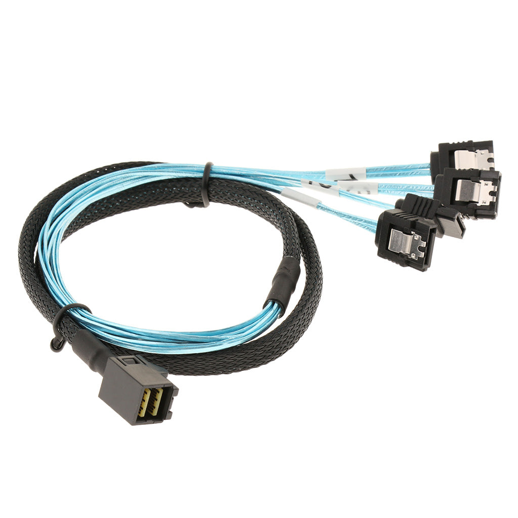 MiniSAS HD(SFF-8643) to 7Pin SATA Cable Patch Cord for Hard Drive Disk 0.75M