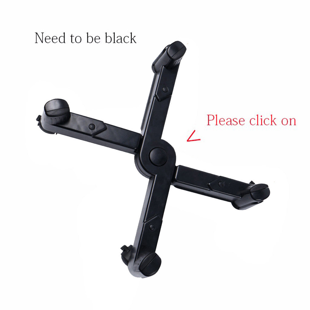 CPU Rolling Stand X Adjustable Width Holder Cart for Desktop Case Black