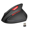 2.4G Ergonomic Optical Wireless Mouse 800/1600/2400 DPI Healthy Mice Black