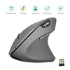 2.4G Ergonomic Optical Wireless Mouse 800/1600/2400 DPI Healthy Mice Gray