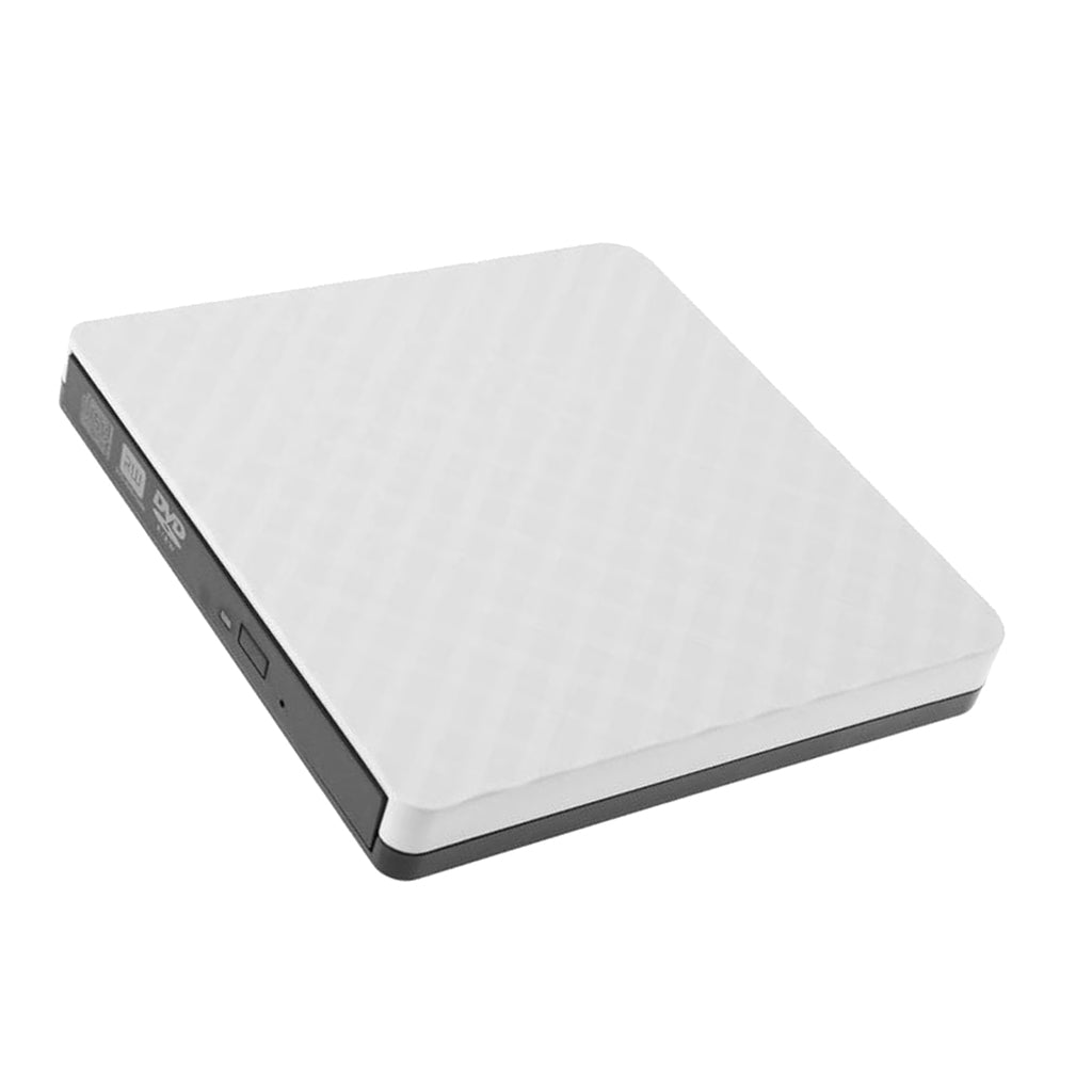 External USB 3.0 DVD-RW Burner Writer Free Drive For Laptop Desktop White