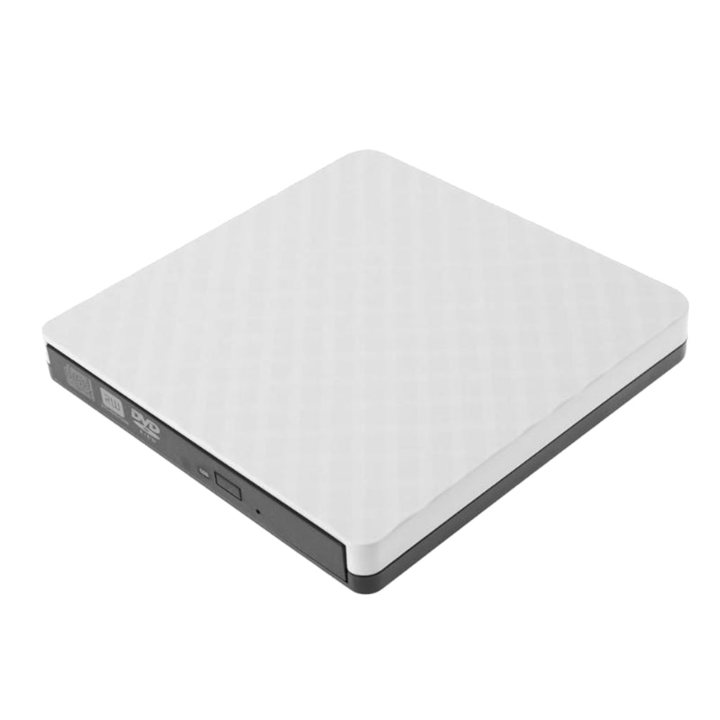 External USB 3.0 DVD-RW Burner Writer Free Drive For Laptop Desktop White