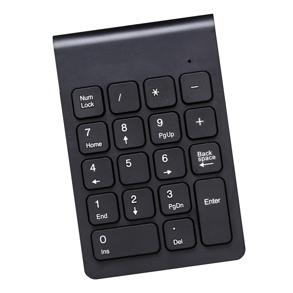 2.4G Wireless Key Number Pad Numeric Keypad Accounting Small Keyboard black