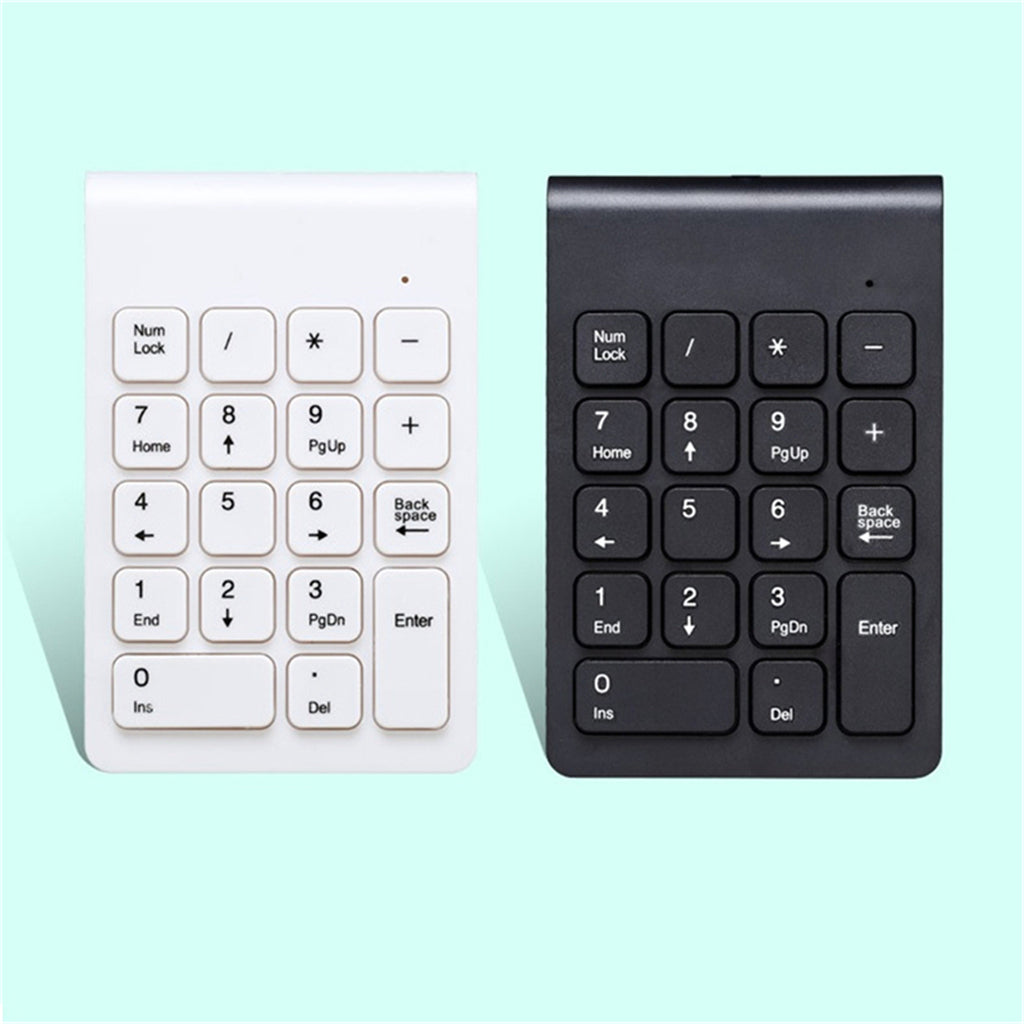 2.4G Wireless Key Number Pad Numeric Keypad Accounting Small Keyboard black