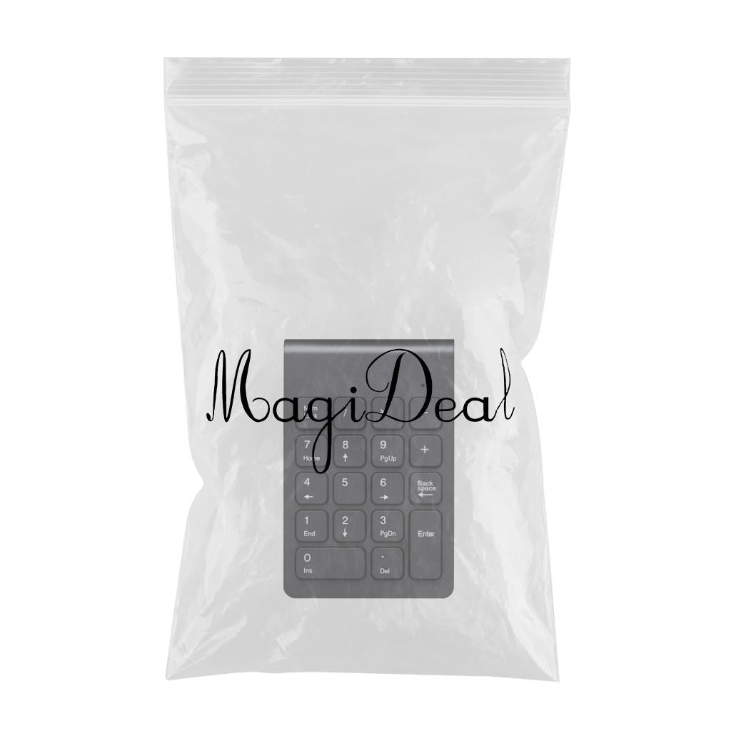 2.4G Wireless Key Number Pad Numeric Keypad Accounting Small Keyboard black