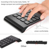 2.4G Wireless Key Number Pad Numeric Keypad Accounting Small Keyboard black