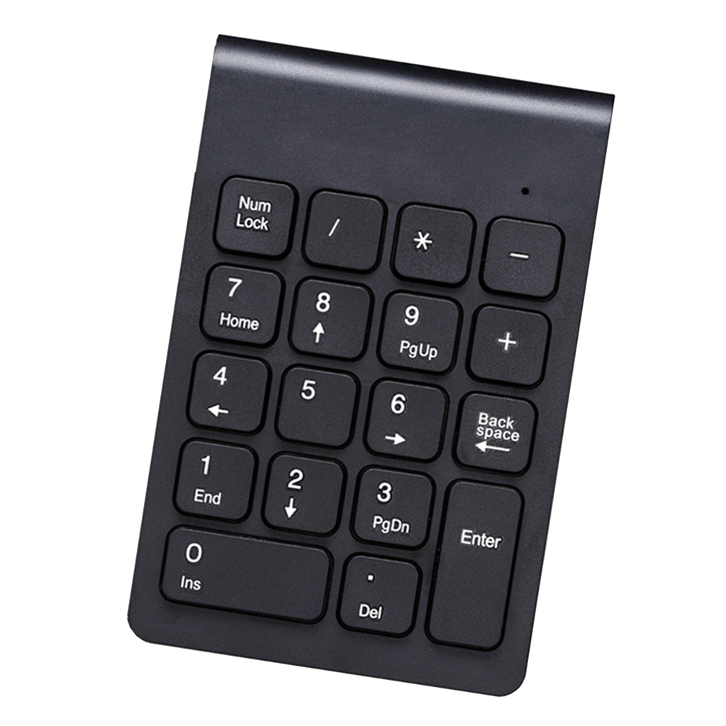 2.4G Wireless Key Number Pad Numeric Keypad Accounting Small Keyboard black