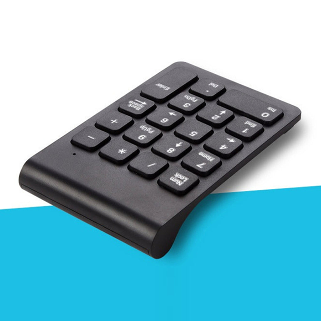 2.4G Wireless Key Number Pad Numeric Keypad Accounting Small Keyboard black