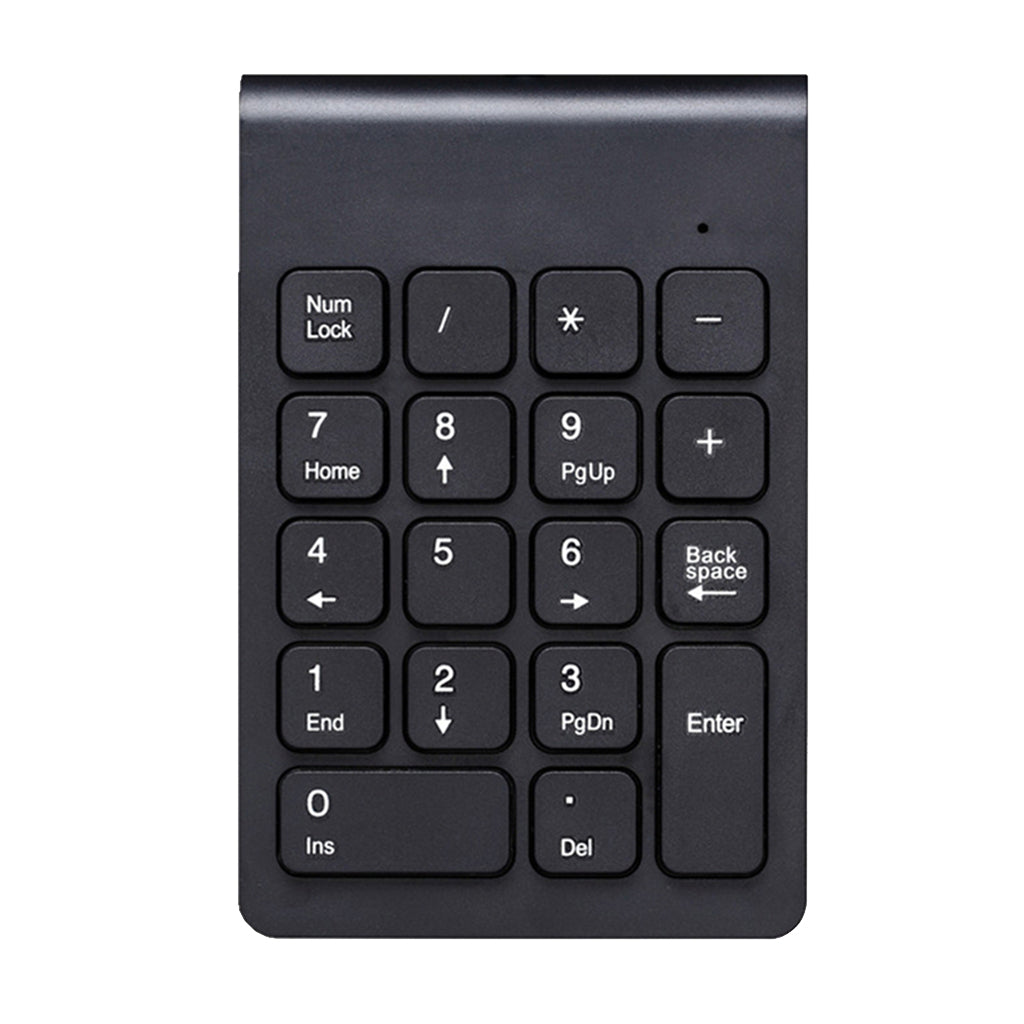 2.4G Wireless Key Number Pad Numeric Keypad Accounting Small Keyboard black