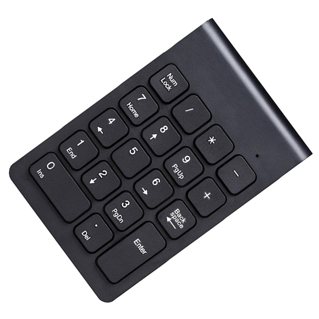 2.4G Wireless Key Number Pad Numeric Keypad Accounting Small Keyboard black