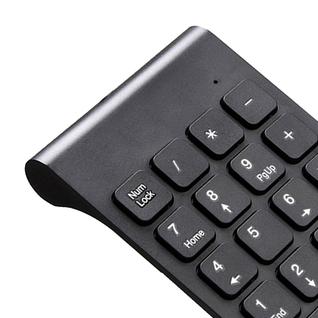 2.4G Wireless Key Number Pad Numeric Keypad Accounting Small Keyboard black