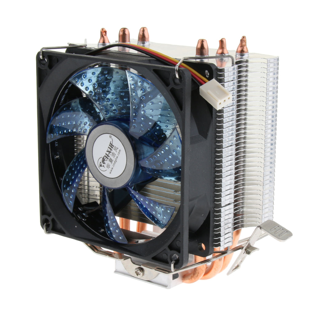 Aluminum CPU Cooler Cooling Fan Radiator Heatsink 3 Pipes for Intel AMD LGA