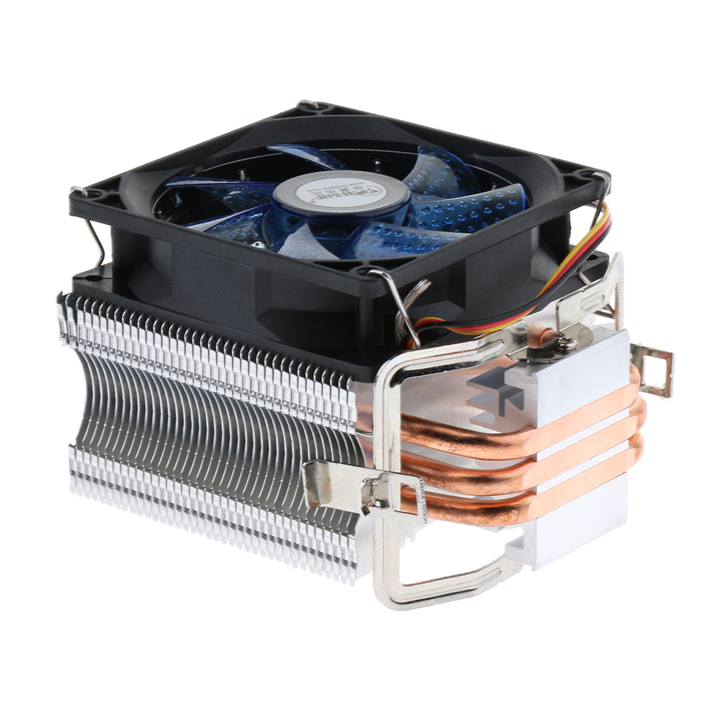 Aluminum CPU Cooler Cooling Fan Radiator Heatsink 3 Pipes for Intel AMD LGA