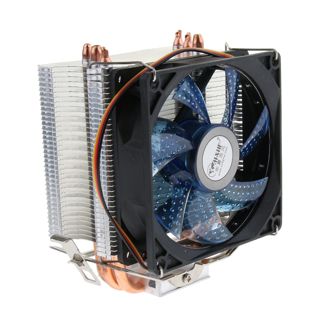 Aluminum CPU Cooler Cooling Fan Radiator Heatsink 3 Pipes for Intel AMD LGA