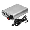 Portable Mini Tattoo Power Supply with Power Cord for Tattoo Machine Silver