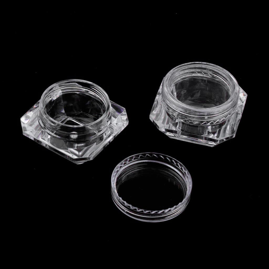 30 Pieces 5g Plastic Pot Jars Lotion Cream Sample Empty Container Clear