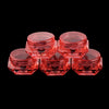 30X Cosmetic Sample Empty Containers Round Pots for Eye Shadow Powder Red