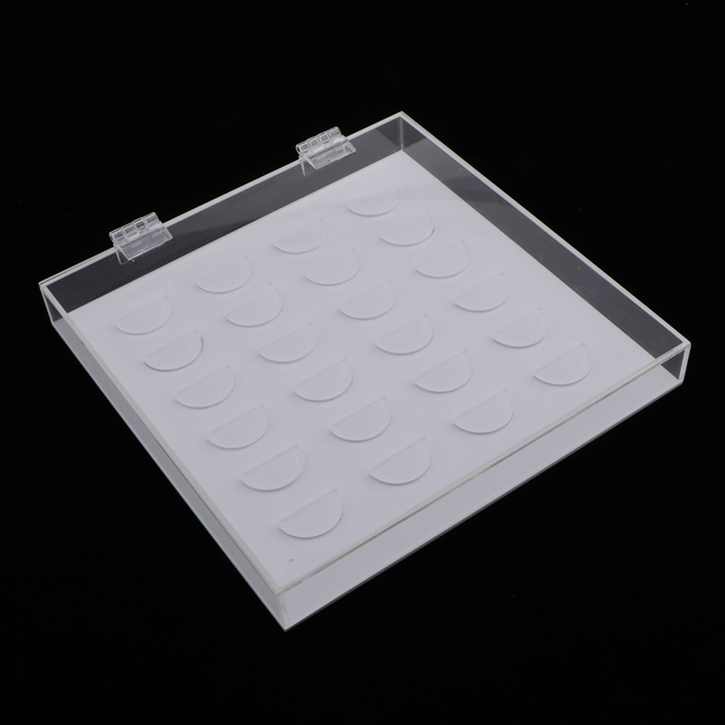 Clear Acrylic False Eyelash Storage Box Case Organizer Eyelash Holder Case