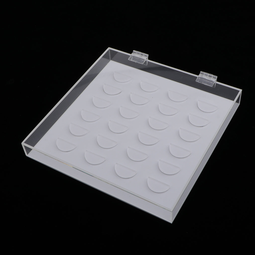 Clear Acrylic False Eyelash Storage Box Case Organizer Eyelash Holder Case