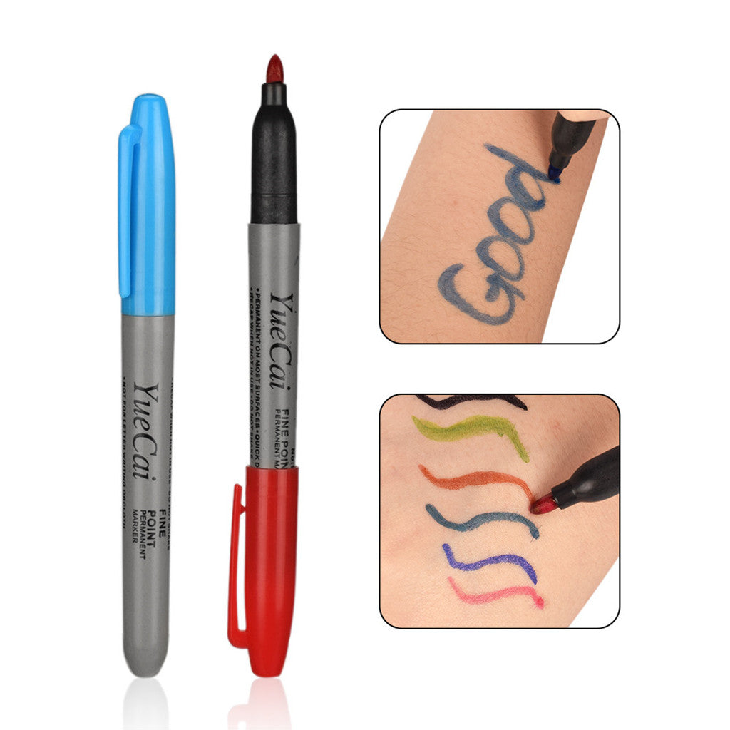 12Pcs/Box Tattoo Transfer Pen Professional Skin Marker Body Art Marking Pen