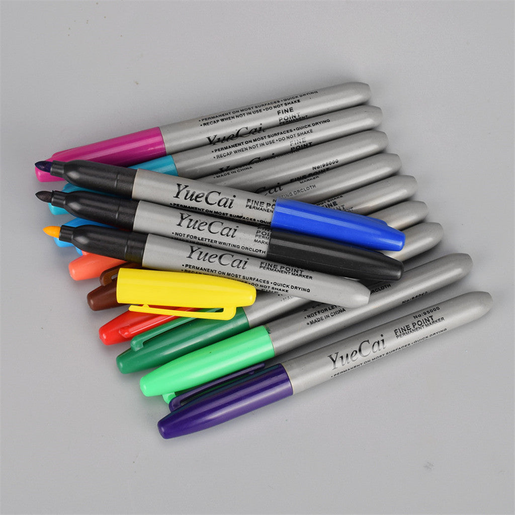 12Pcs/Box Tattoo Transfer Pen Professional Skin Marker Body Art Marking Pen