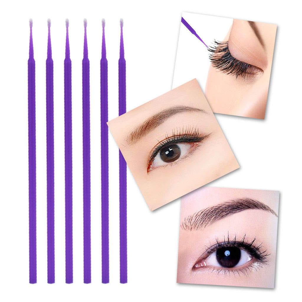 115X False Eyelashes Extension Practice Exercise Set Training Kit Purple