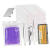 115X False Eyelashes Extension Practice Exercise Set Training Kit Purple