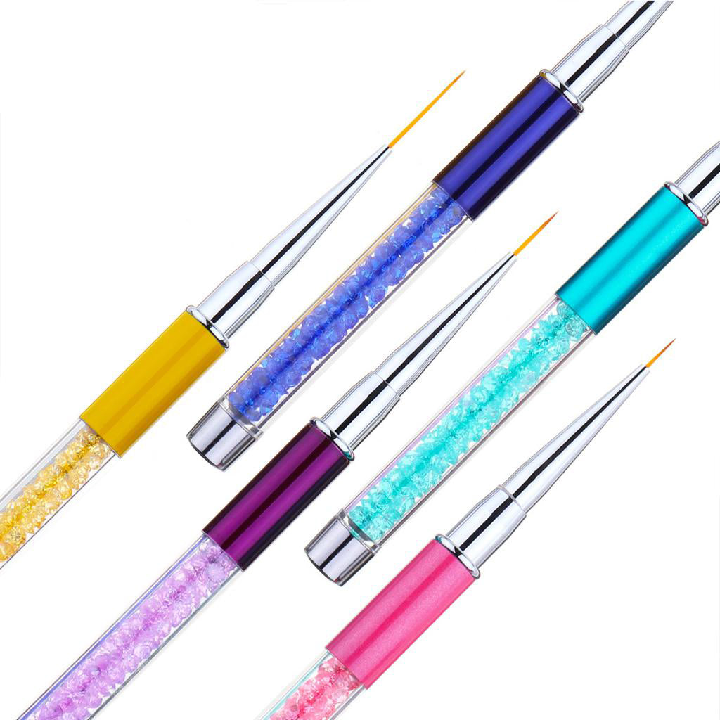 5x Salon DIY Nail Art Liner Brush UV Gel Polish Painting Drawing Design Pens