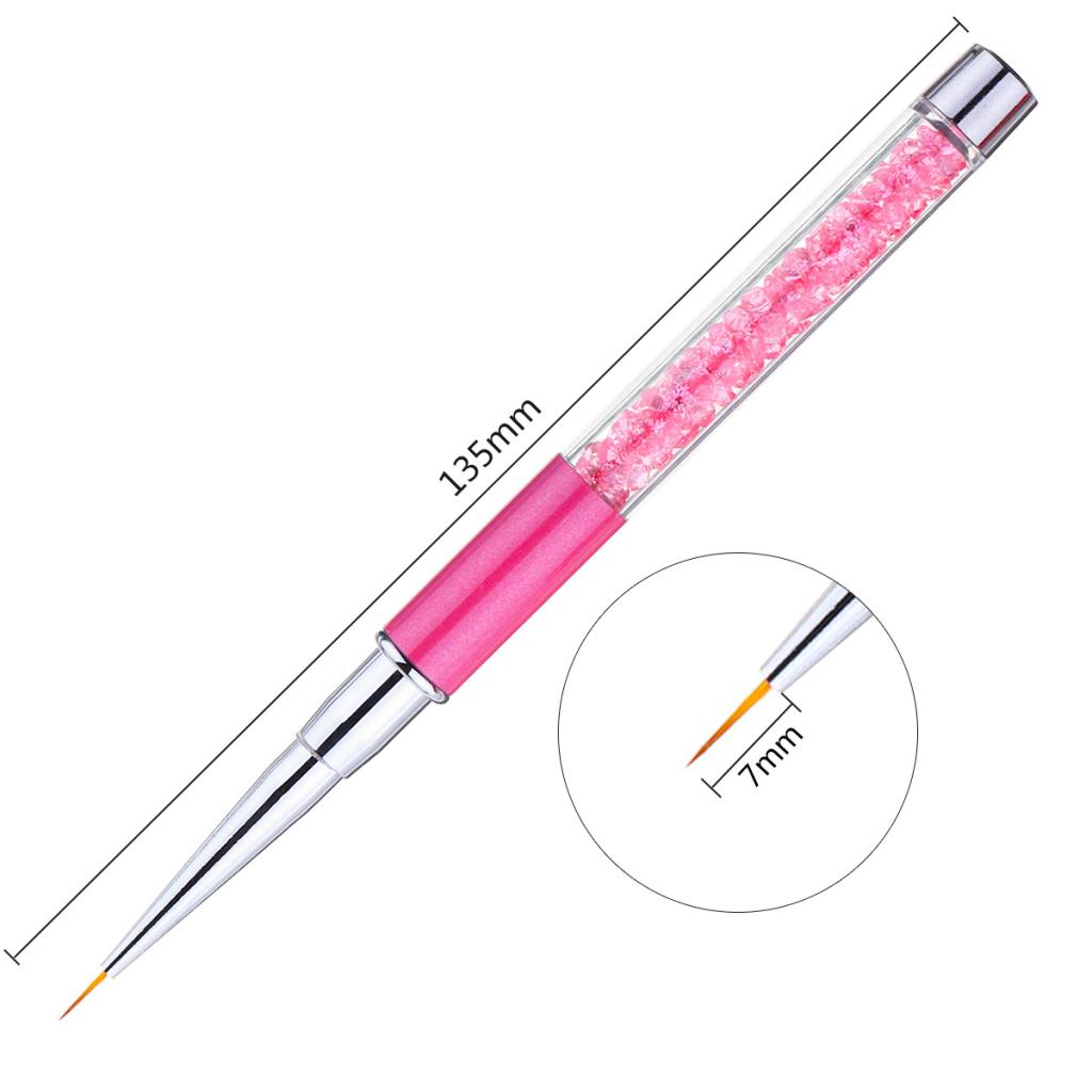 5x Salon DIY Nail Art Liner Brush UV Gel Polish Painting Drawing Design Pens