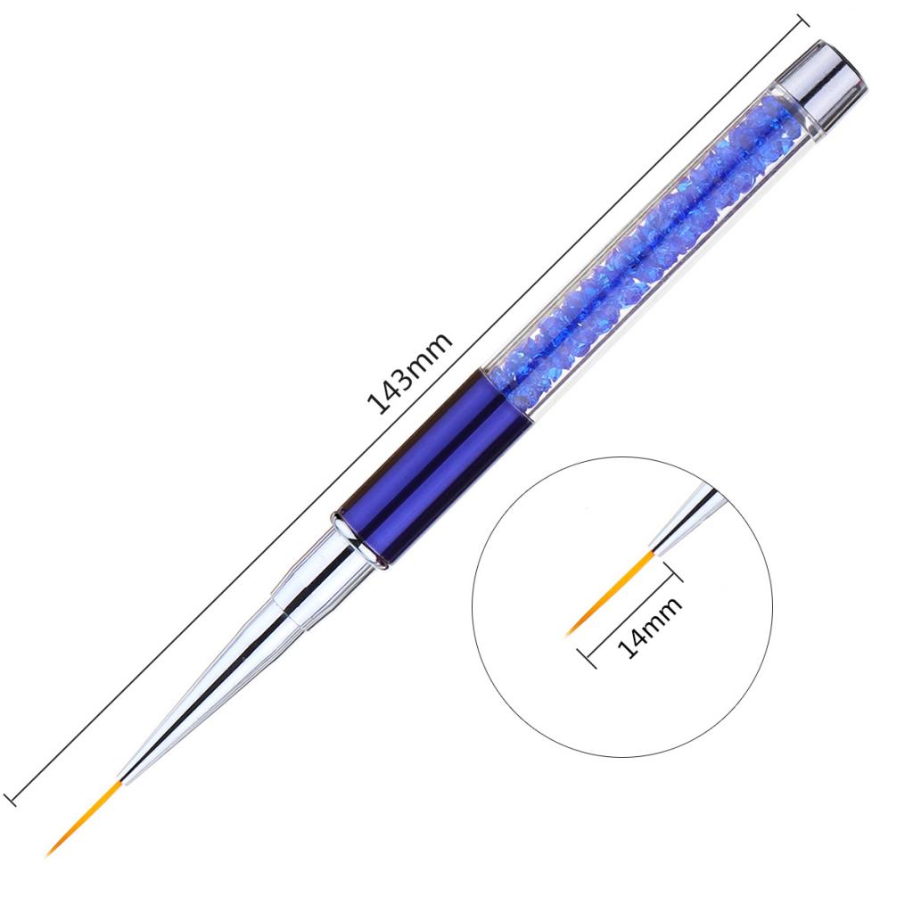 5x Salon DIY Nail Art Liner Brush UV Gel Polish Painting Drawing Design Pens