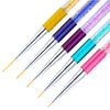 5x Salon DIY Nail Art Liner Brush UV Gel Polish Painting Drawing Design Pens