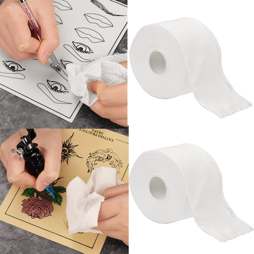 1 Roll Lint Free Tattoo Cleaning Wipes Disposable Cotton Sheets 9 Meters