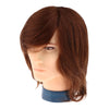 Human Hair Male Mannequin Head Hairdresser Training Cosmetology Doll Head