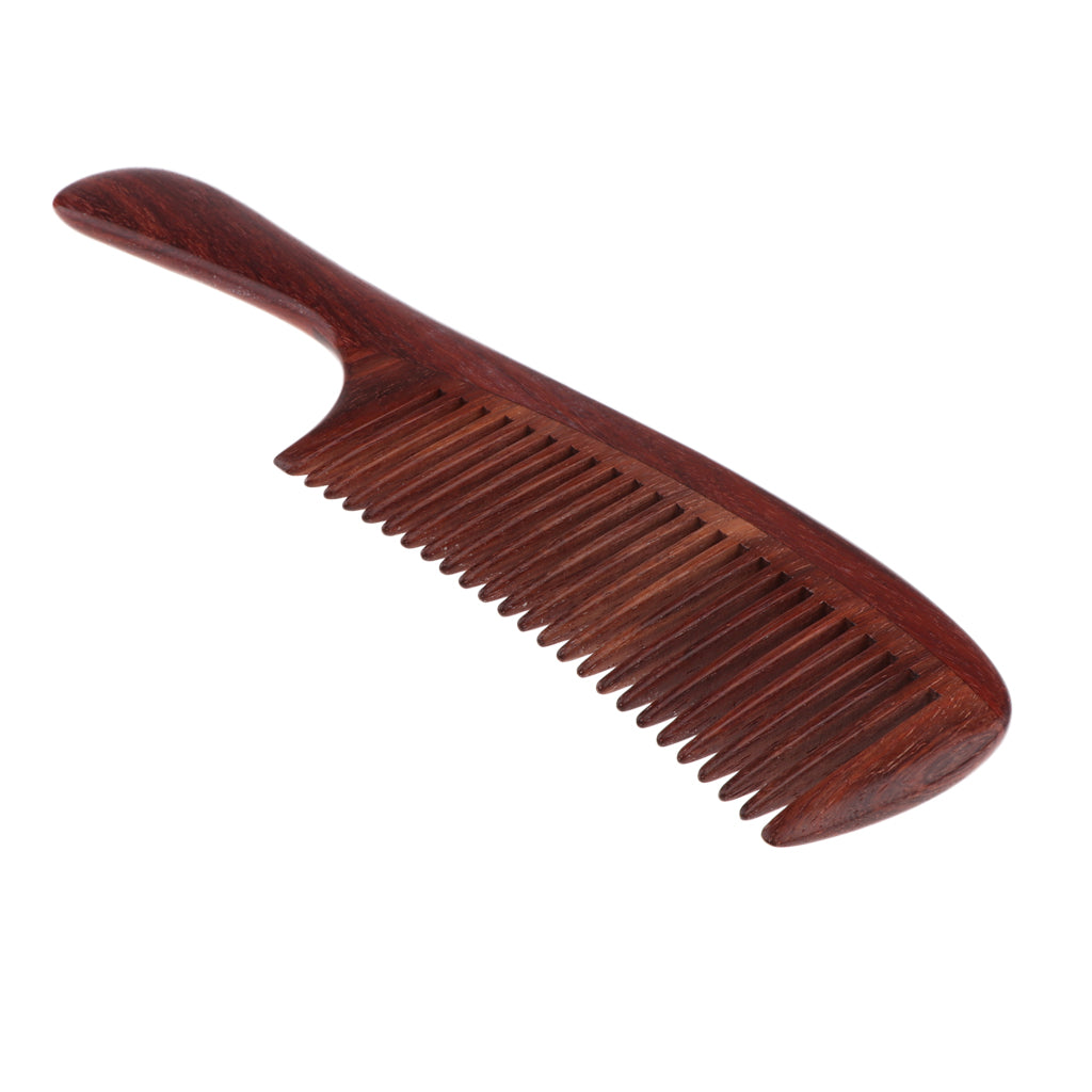 Handmade No Static Natural Sandalwood Scalp Massage Comb Hair Detangler Comb