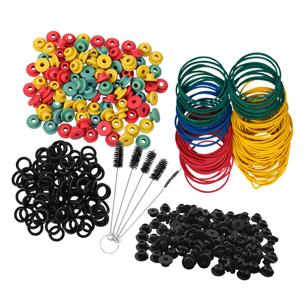 Tattoo Grommets/O Rings/Rubber Band/Cleaning Brush Tattoo Supply Kit Black