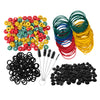 Tattoo Grommets/O Rings/Rubber Band/Cleaning Brush Tattoo Supply Kit Black