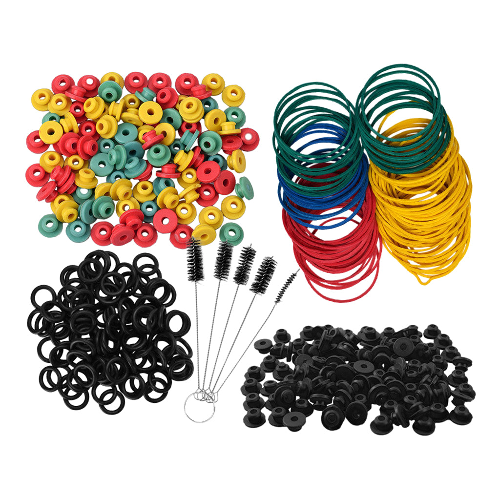 Tattoo Grommets/O Rings/Rubber Band/Cleaning Brush Tattoo Supply Kit Black