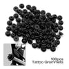 Tattoo Grommets/O Rings/Rubber Band/Cleaning Brush Tattoo Supply Kit Black