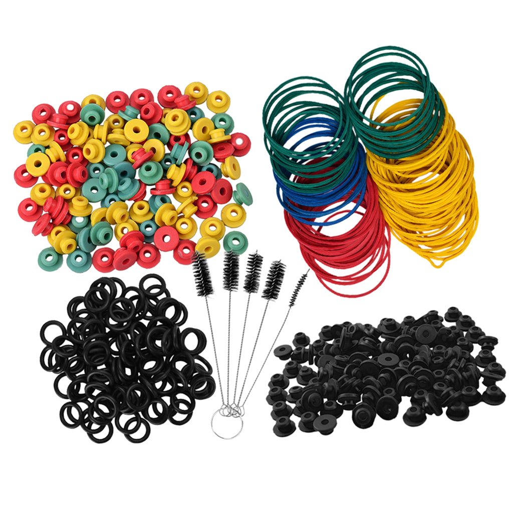 Tattoo Grommets/O Rings/Rubber Band/Cleaning Brush Tattoo Supply Kit Black