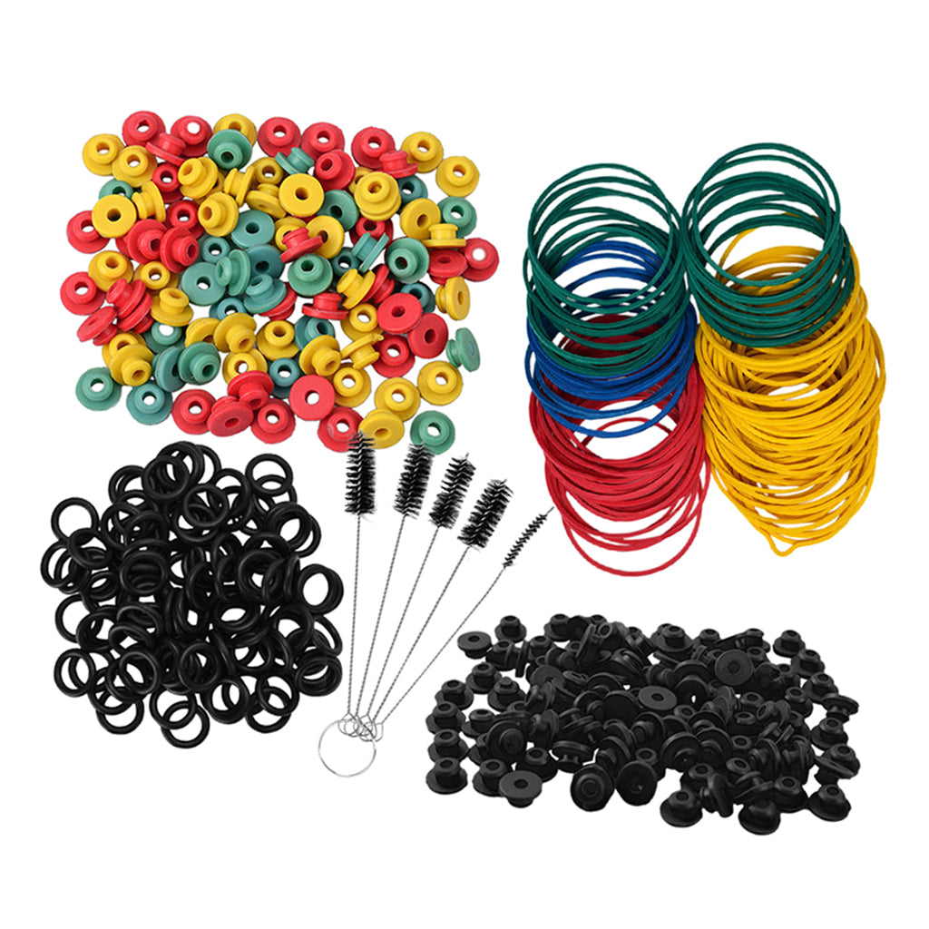 Tattoo Grommets/O Rings/Rubber Band/Cleaning Brush Tattoo Supply Kit Black